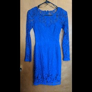 Blue lace dress